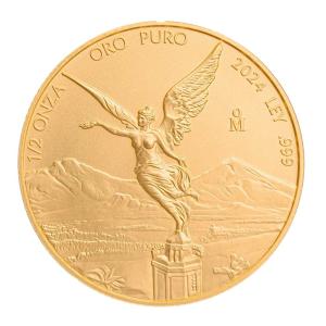 2024 Gold Mexican Libertad 1/2 oz Coin