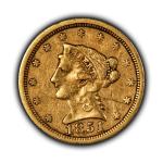 1851-O Liberty Head Gold Quarter Eagle Coin