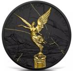 2024 Mexico Libertad Black & Gold Marble Coin