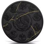 2024 Mexico Libertad Black & Gold Marble Coin