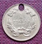 1862 Indian Princess Head Gold Dollar Coin