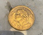1914 B Switzerland Gold 20 Franc Coin 6.5g