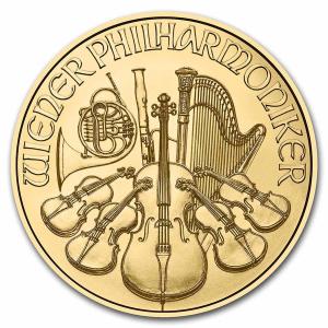 2023 Austria 1/25 oz Gold Philharmonic Coin