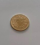 1914 B Switzerland Gold 20 Franc Coin 6.5g