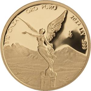 2022 1/10 oz Mexican Gold Libertad Coin