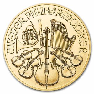 2022 Austria 1/10 oz Gold Philharmonic Coin