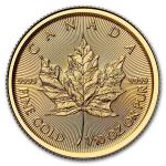 2025 Canada Gold Maple Leaf 1/10 oz Coin