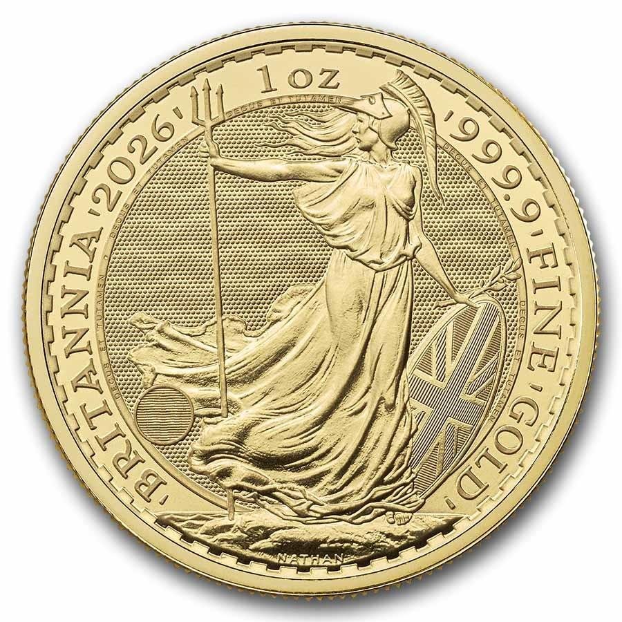 2026 1 oz Gold Britannia Coin from Great Britain