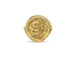 14k Yellow Gold Panda Bear Coin Ring