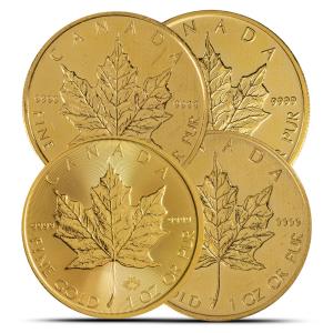 1 oz Gold Maple Leaf Coin - Random Year