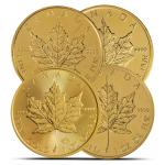 1 oz Gold Maple Leaf Coin - Random Year