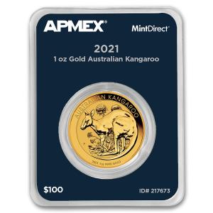 2021 Australia 1 oz Gold Kangaroo Coin
