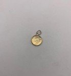 14k Gold Mini Krugerrand Pendant Charm
