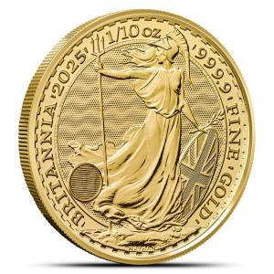2025 1/10 oz British Gold Britannia Coin