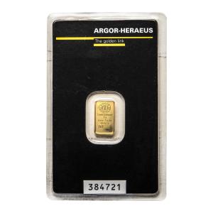 Argor-Heraeus 1 Gram Gold Bar in Assay