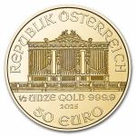 2025 Austria 1/2 oz Gold Philharmonic Coin