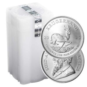 2025 South Africa Silver Krugerrand Roll of 25