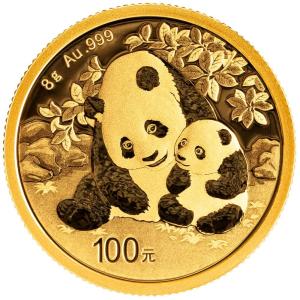 2024 100 Yuan Gold Chinese Panda Coin 8g