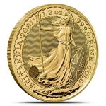 1/2 oz British Gold Britannia Coin - Random Year