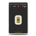 1 Gram Argor Heraeus Kinebar Gold Bar