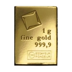 Valcambi Suisse 1g Gold CombiBar™ .9999 Fine Gold