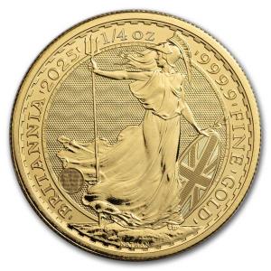 2025 Great Britain 1/4 oz Gold Britannia Coin