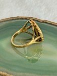 1990 Chinese Panda Coin Ring 14K Gold Size 6
