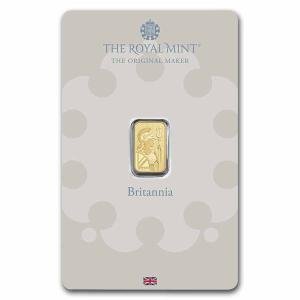 1 Gram Gold Bar - Royal Mint Britannia Design