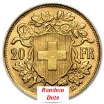20 Swiss Franc Gold Coin - 0.1867 oz