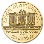 2022 Austria 1/10 oz Gold Philharmonic Coin