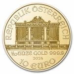 2024 Austria 1/10 oz Gold Philharmonic Coin