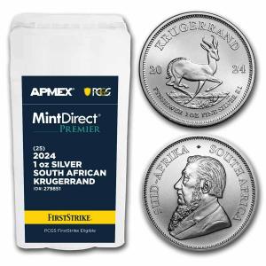 2024 South Africa 1 oz Silver Krugerrand Tube