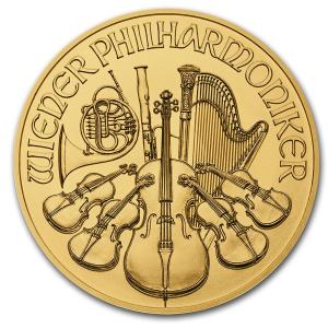 2021 Austria 1/10 oz Gold Philharmonic Coin