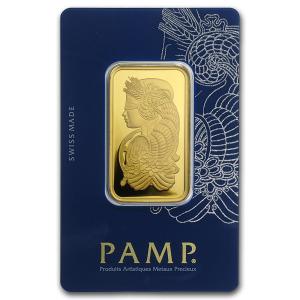 1 oz PAMP Suisse Lady Fortuna Gold Bar