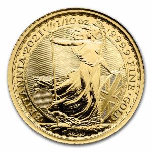 2021 1/10 oz Gold Britannia Coin – Great Britain