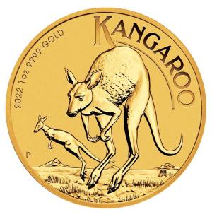 2022 Australia Gold Kangaroo 1 oz Coin