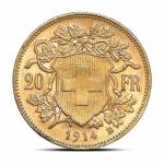 Swiss 20 Franc Gold Coin - Mixed Design