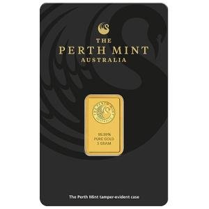 5 Gram Perth Mint Gold Bar with Assay