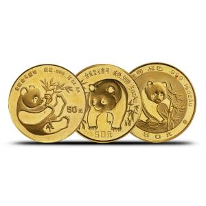 1/2 oz Chinese Gold Panda Coin - Random Year