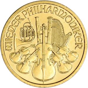 Austria 1/10 oz Gold Philharmonic Coin