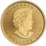 2016 1/2 oz Canadian Gold Maple Leaf Coin