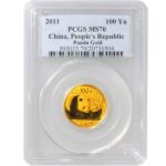 1/4 oz Chinese Gold Panda Coin MS70