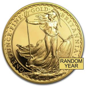 Gold Britannia 1 oz Coin - Random Year