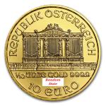 Austrian Gold Philharmonic Coin 1/10 oz