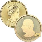 Canada Gold Maple Leaf 1/2 oz Coin .9999 Fine