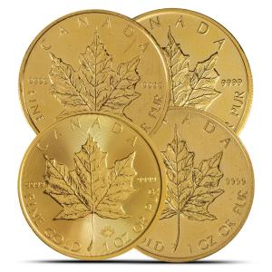 1 oz Gold Maple Leaf Coin - Random Year