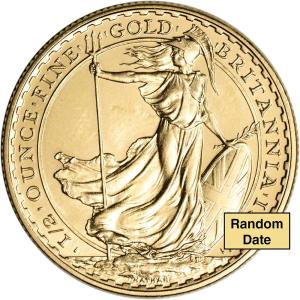 Gold Britannia £50 Coin - 1/2 oz - Random Date