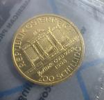 1998 Austria 1/10 oz Gold Philharmonic Coin