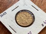 1899 S $5 Liberty Head Gold Half Eagle Coin