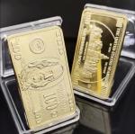 $100 Gold-Layered Bar Ingot